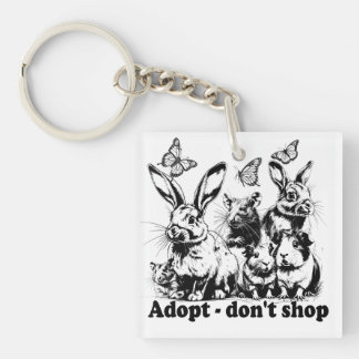 Tierschutz - Adopt don't shop Sleutelhanger