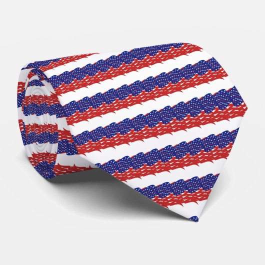 Ties-abstract /Vlag van Nederland Stropdas (Opgerold)