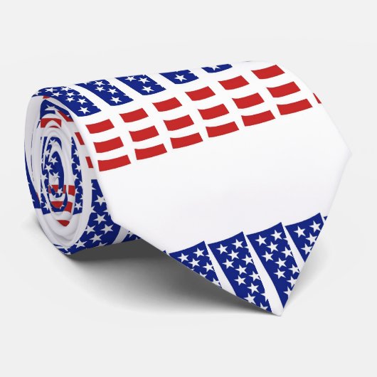 Ties-abstract /Vlag van USA Stropdas (Opgerold)