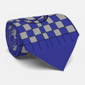 Ties - Optische Illusie Bal Dambord Stropdas (Opgerold)