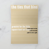 "ties that bind" GREETING CARD Kaart (Binnen)