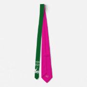 Ties: Verblijd en geloof (groen) Stropdas (Achterkant)