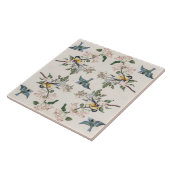 tietvogels op een appelboom tegeltje (Zijkant)