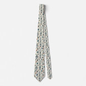 Tiewel Mid Century Modern Nautisch Thema Stropdas (Voorkant)