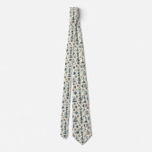 Tiewel Mid Century Modern Nautisch Thema Stropdas (Achterkant)
