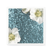 Tiffany Aqua Beach Blue Jasmine Glitter Sequin