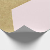 Tiffany Aqua Pink Rose Gold Pastel Geometry Bridal Cadeaupapier (Hoek)