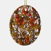 Tiffany Art Nouveau Glas in lood Ornament (Rechts)