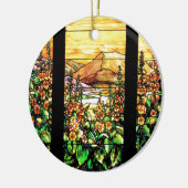 Tiffany Art Nouveau Glas in lood Ornament (Links)