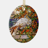 Tiffany Art Nouveau Glas in lood Parrot Ornament (Rechts)