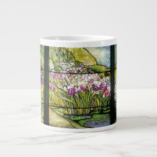 Tiffany Art Nouveau Iris Flowers Jumbo Mok