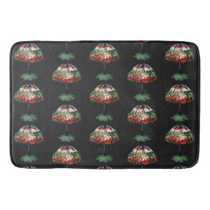 Tiffany Art Nouveau Rode Lotus Bloemstuk Badmat