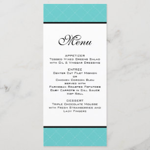 Tiffany Blauwgroen Weddenschap Menu