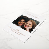 Tiffany Bold Moderne Trouwkaart Uitnodiging (Gedraaid)