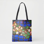 Tiffany Dogwood Glas in lood Canvas tas (Voorkant)