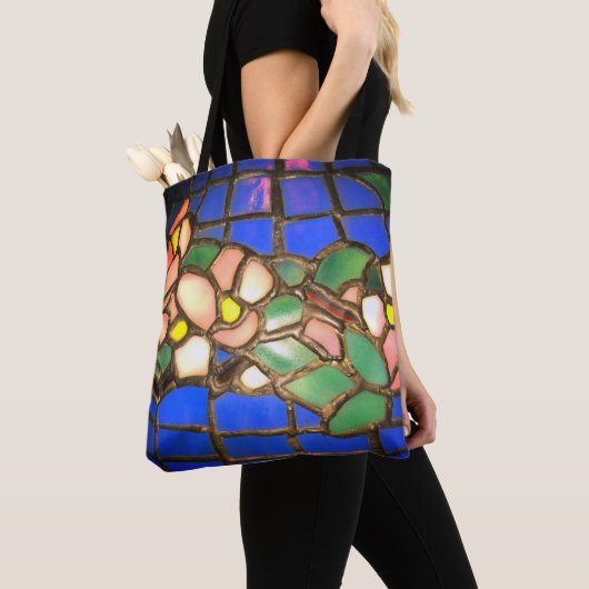 Tiffany Dogwood Glas in lood Canvas tas (Dichtbij)