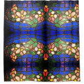 Tiffany Dogwood Glas in lood Douchegordijn (Voorkant)
