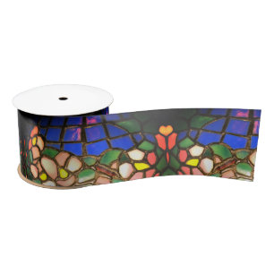 Tiffany Dogwood Glas in lood Satin Ribbon Satijnen Lint