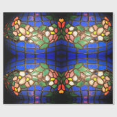 Tiffany Dogwood Glas in lood Wrapping Paper Cadeaupapier (Vlak)