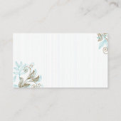 Tiffany en Bruin Bloemen Tafel Plaats Kaarten Plaatskaartje (Achterkant)