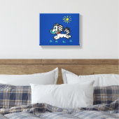Tiffany en haar Frisbee Canvas Afdruk (Insitu (Slaapkamer))