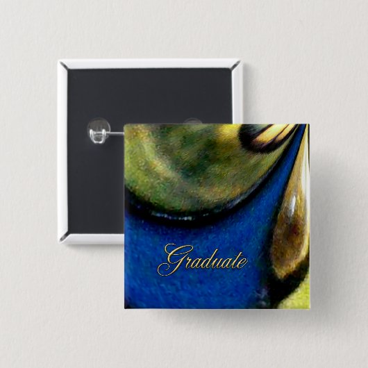 Tiffany Flow Graduate Button Vierkant (Voorkant /achterkant)