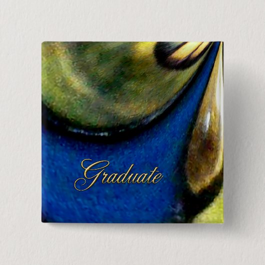 Tiffany Flow Graduate Button Vierkant (Voorkant)
