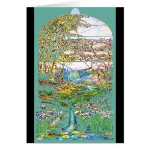 Tiffany Glas in lood Card