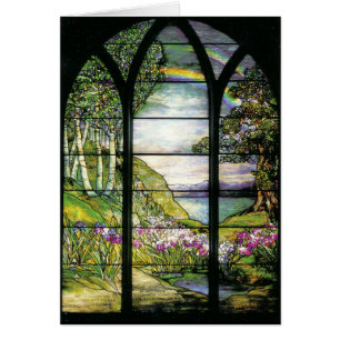 Tiffany Glas in lood Card