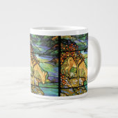 Tiffany Glas in lood Deer Jumbo Mok (Voorkant rechts)