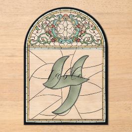 Tiffany Glas-in-Lood Effect Acrylic Tafel Nummers Acryl Uitnodigingen