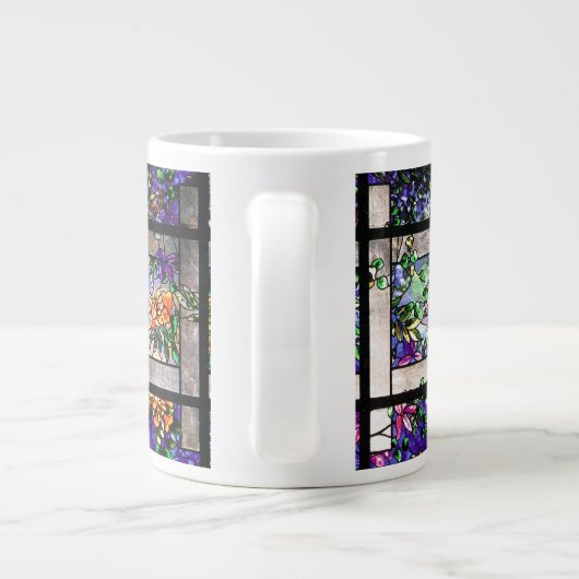 Tiffany Glas in lood Jumbo Mok (Achterkant)