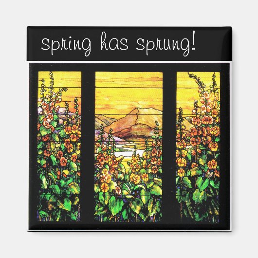 Tiffany Glas in lood Magnet (Voorkant)