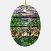 Tiffany Glas in lood Natuur Ornament (Voorkant)