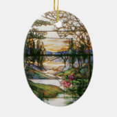 Tiffany Glas in lood Natuur Ornament (Achterkant)