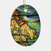 Tiffany Glas in lood Natuur Ornament (Achterkant)