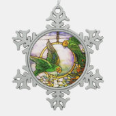 Tiffany Glas in lood Snowflake Ornament (Voorkant)