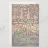 Tiffany Glas in lood Stationery Briefpapier (Voorkant / Achterkant)