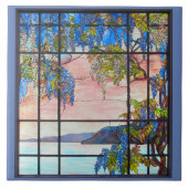 Tiffany Glas in lood Window Decorative Tile Tegeltje (Voorkant)