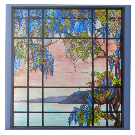 Tiffany Glas in lood Window Decorative Tile Tegeltje (Voorkant)