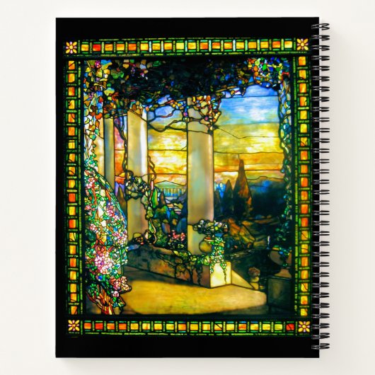 Tiffany Glas in lood Window Notitieboek (Achterkant)