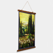 Tiffany Glas in lood Window Tapestry Hangend Wandkleed (Gebogen)