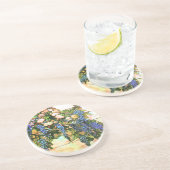 Tiffany Glas in lood Window Wisteria Vine Art Zandsteen Onderzetter (Zijkant)