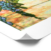 Tiffany Glas in lood Wisteria Print (Hoek)