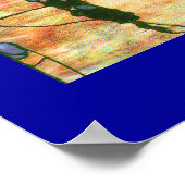 Tiffany Glas in lood Wisteria Print (Hoek)