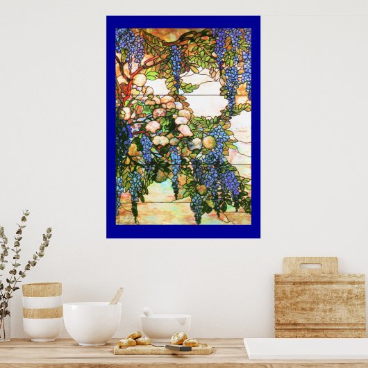 Tiffany Glas in lood Wisteria Print (Keuken)