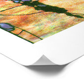 Tiffany Glas in lood Wisteria Print (Hoek)