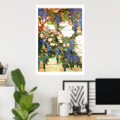 Tiffany Glas in lood Wisteria Print (Thuiskantoor)