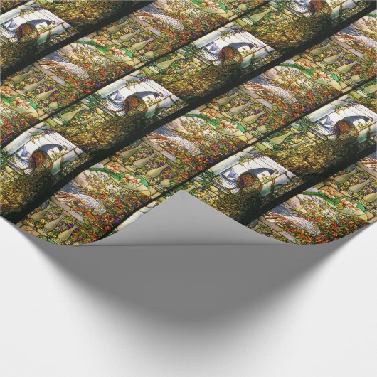 Tiffany Glas in lood wrapppapier Cadeaupapier (Hoek)