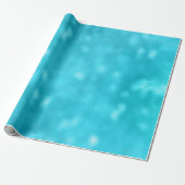 Tiffany Glitter Aqua Ocean Turquoise Glam Glam Gla Cadeaupapier (Uitgerold)